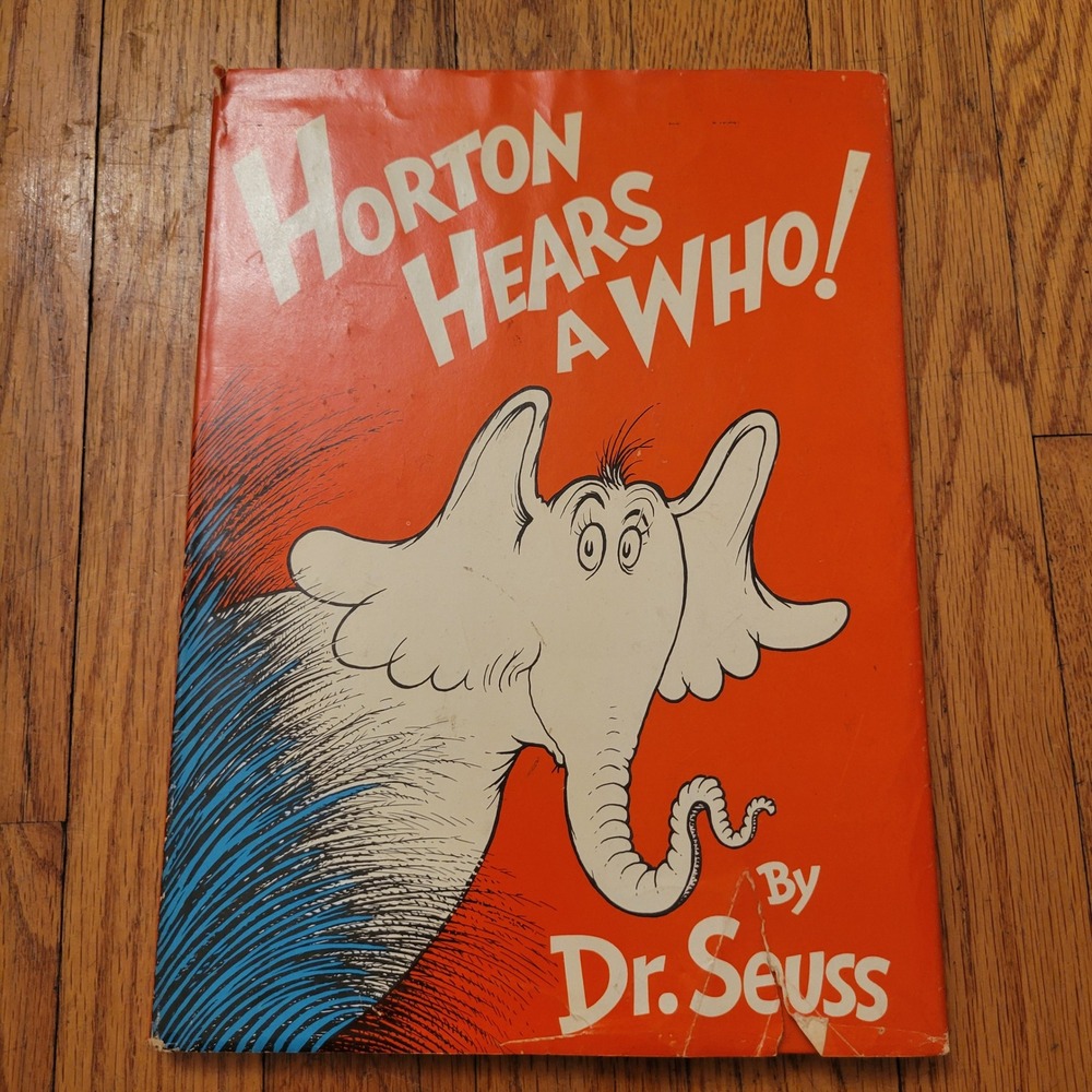 Dr Seuss Horton Hears A Who Random House Childrens Book 1954 HC DJ